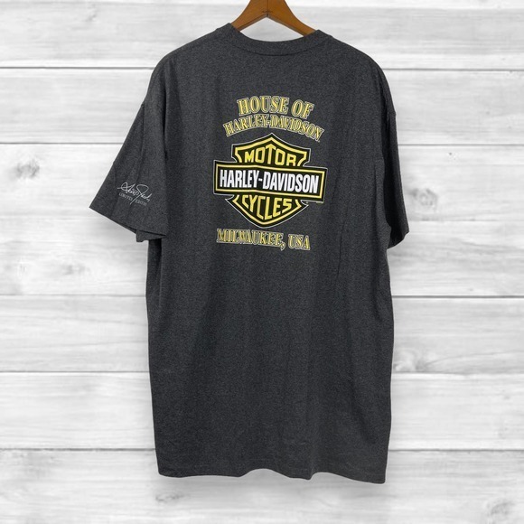 Men's Harley Davidson Limited Edition Scott Jacobs Graphic Tee XL - Picture 4 of 6